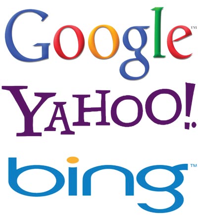 Google, Yahoo and Bing